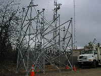 Prepping the tower sections